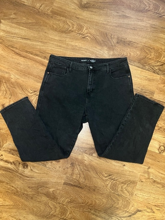 Old Navy Denim - Old Navy High-Rise Vintage Slim Jeans Size 16 Black Wash Stretch Denim